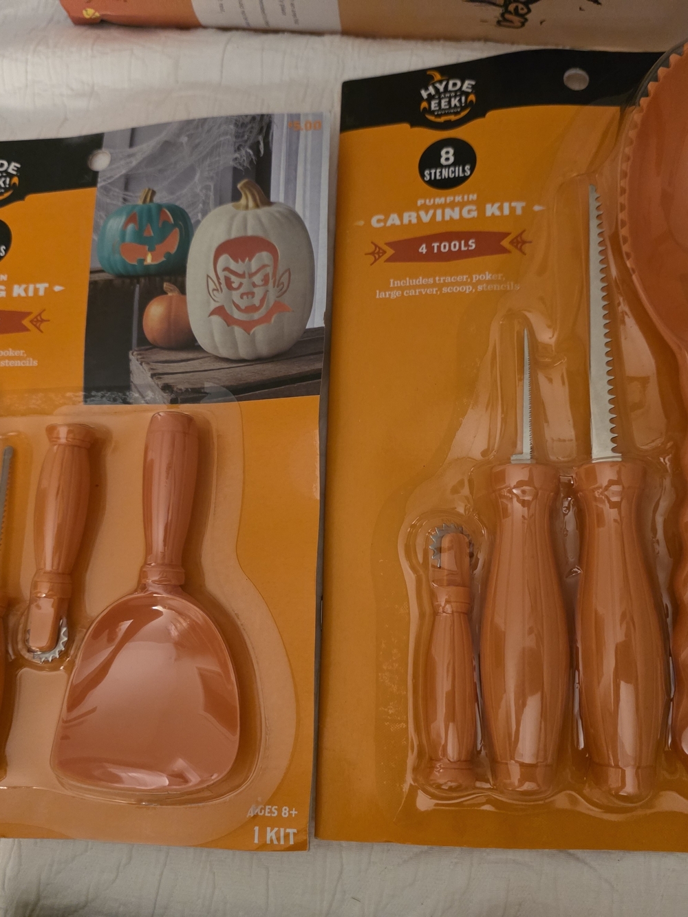 Orange Pumpkin Carving Kit - 8 Piece Set